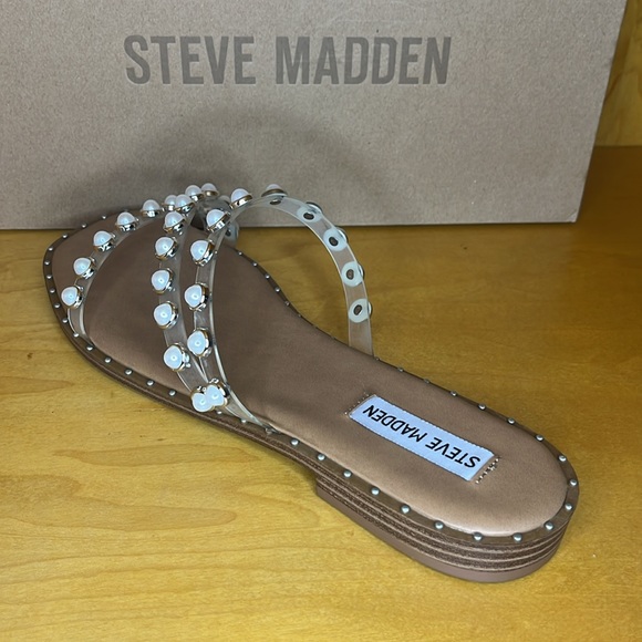 STEVE MADDEN Pearl Multi Bands Sandals Beautiful NIB - Picture 5 of 8